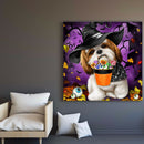 Halloween Diamond Painting 5D DIY Full Round Drill Picture Gift (Dog-W534)