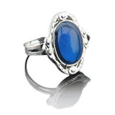 Adjustable Oval Color Change Mood Ring Emotion Feeling Changeable Ring  X5X6