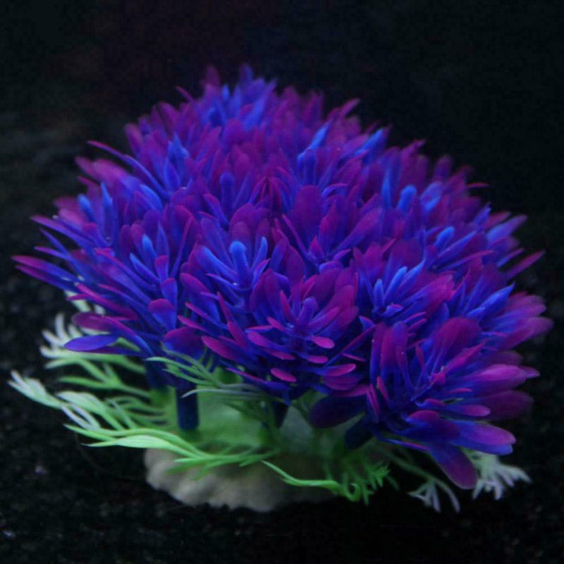 Plastic Artificial Water Green Grass Plant Aquarium Fish Ornament Tank HOT M6S2