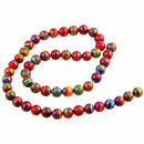 8 mm round turquoise beads beads strand colorful semiprecious stones