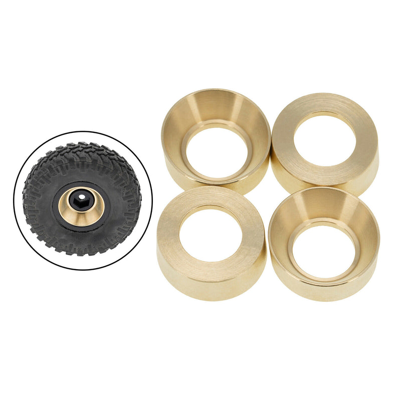 Lot 4 1:24 RC Metal Wheel Rims for Axial SCX24 AXI90081 Car Trucks DIY Parts