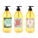 3x 1000ml Refillable Liquid Shampoo Dispenser Container Plastic Pump Bottle