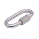 Stainless Steel Carabiner D-Ring Key Chain Clip Snap Hook Karabiner Camping  OZ