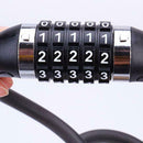 Bicycle Chain Lock With 5-Digit Resettable Number And Mounting Bracket