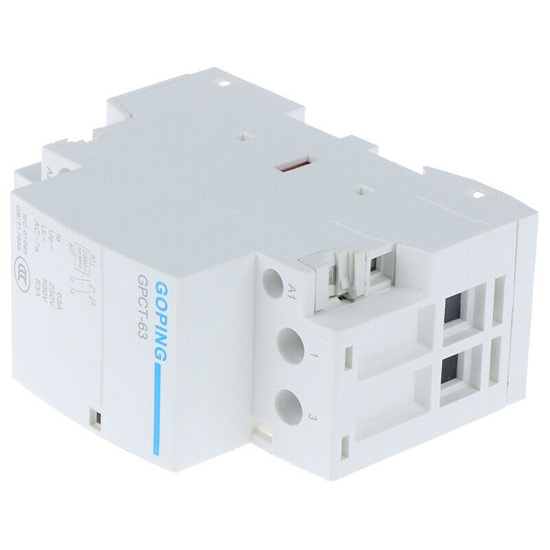 TOCT1 2P 63A 220V/230V 50/60HZ Din rail Household ac Modular contacto N uW