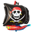 Cartoon Halloween Pirate Boat Foil Balloons Inflatable Kids Toys Party Favors BX