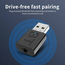 USB Bluetooth 5.0 Audio Transmitter/Receiver Adapter For TV/PC/Car Speaker 1*