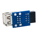 9 Pin Motherboard To 2 Port USB 2.0 Adapter Converter Splitter PCB