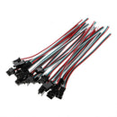 10 Pairs JST SM 3 Pin Male Female Plug Connector Cable For WS2811 LED Lamp Strip