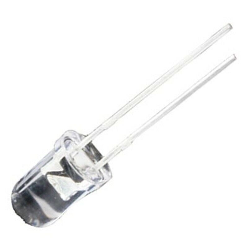 100 x LED Diode White 5 mm D4J3