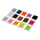 15 Cards 5m/card Fly Fishing Tinsel Chenille Crystal Flash Line Nymph Streamers