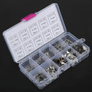 200Pcs Stainless Steel E-Clip Assortment Kit 1.5/2/3/4/5/6/7/8/9/10mm Circlip zg