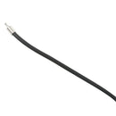 3mm Black Rubber Cord Necklace with Stainless Steel Closure - 18 Inch Q4Y3
