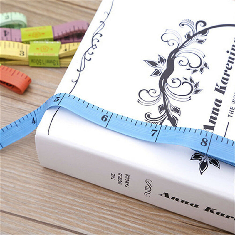 6Pcs 60" 150cm Body Measuring Ruler Sewing Cloth Tailor Tape Soft Measure Gw