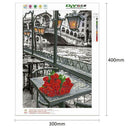 5D DIY Diamond Painting Romantic Rose Flowers Cross Stitch Embroidery Kits