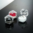 30X Jewelry Package Ring Earring Box Acrylic Transparent Wedding Packaging BOXES