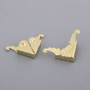 20Pcs Metal Book Scrapbooking Photo Album Menu Corners Protectors,Golden
