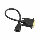 HDMI to DVI Cable, Cable Creation 30CM HDMI Female to DVI(24+1) Male Adapte