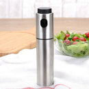 Stainless Metal Oil Sprayer Bottle For Cooking Salad Barbecue Pasta 18cm