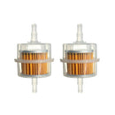 2pcs Universal Inline Gas Petrol Fuel Filter 6/8mm Pipe For Car Motorcycle dfs