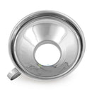 Stainless Steel Wide Mouth Canning Funnel Hopper Filter Convenient Kitchen Tool