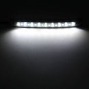 2X Motorcycle Flexible Light Strip Turn Signal Amber White Lamp 17 LED 12V
