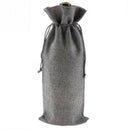 12Pcs Durable Wine Bags Burlap Red Wine Bottle Glass Bag Travel Pouch Gift WB6N6