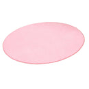 100cm Plush Kids Playhouse Play Tent Carpet Rug Bedroom Cushion - Round Pink