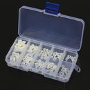 150pcs M2 M2.5 M3 M4 M5 White Nylon Hex Screw Bolt Nut Standoff Spacer Kit