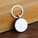 Acrylic Snap Compass Keychain Car Key Ring key Chain Survival Hiking Camp Tool