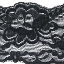 5 Yards Black Floral Stretch Net Lace Trim Dress DIY Sewing Crafts