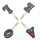 4pcs Full Drill Special Shaped Diamond Painting Love Letter DIY Keychain