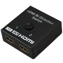 HDMI Switcher 2 Ports Bi-direction Manual Switch 2 x 1 / 1 x 2 HDMI Hub-HDC Q9Q7
