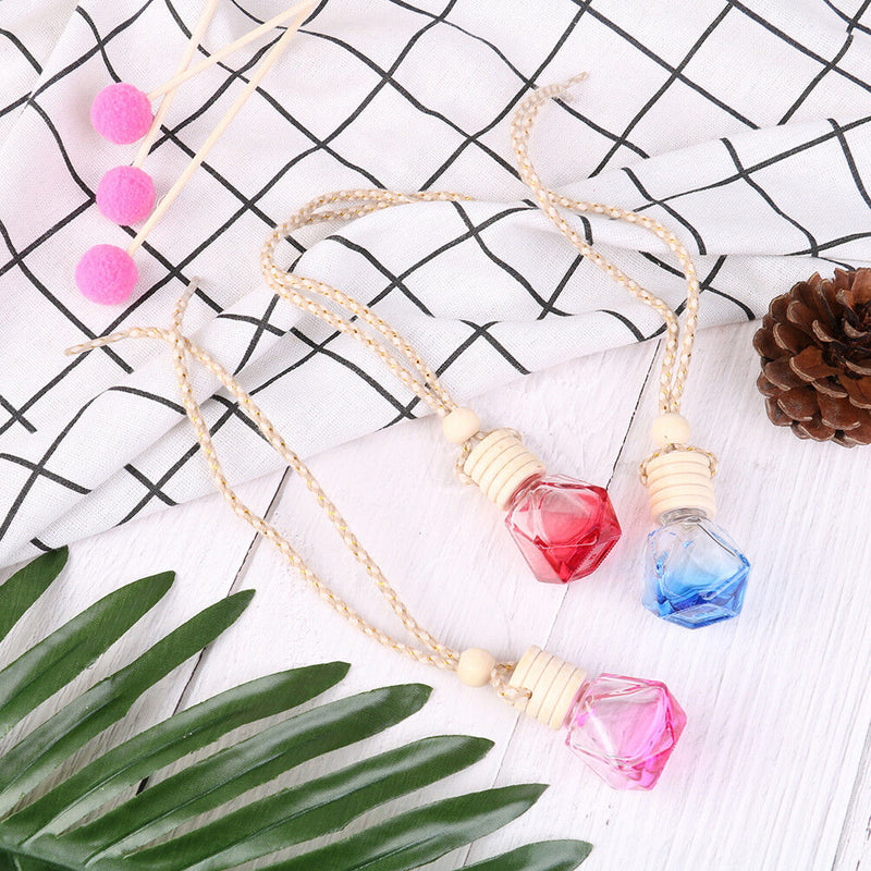 Car hanging empty glass bottles car perfume bottle pendant auto ornament  ZB Bj