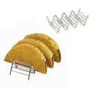 Taco Shell Holder Tortilla Stand Rack Stainless Metal Tray Holds 3~4 Tacos