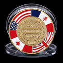 Golden Normandie Arromanches Commemorative Challenge Coin Collection SouvenirES