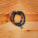 400pcs Lava Stone Rock Beads with Chakra Beads for Essential Oil and Jewelr N3N4