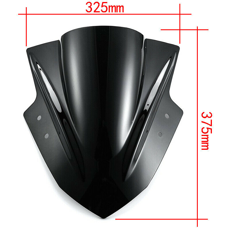 Motorcycle Windshield Windscreen Double Bubble for Kawasaki Ninja 300 EX300