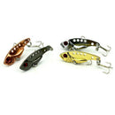4x Bass CrankBait Hook Minnow Spoon Crank Bait Tackle Metal Fishing Lures