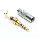 Fashion 4 Pole 3.5mm Stereo Headphone Male Plug Jack Audio Solders Connector TO