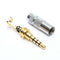 Fashion 4 Pole 3.5mm Stereo Headphone Male Plug Jack Audio Solders Connector TO
