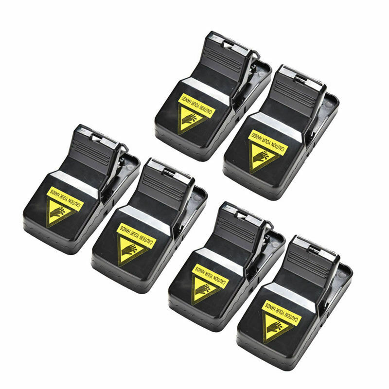 6Pcs Reusable Rat Catching Mice Mouse Traps Mousetrap Bait Snap Spring Rode