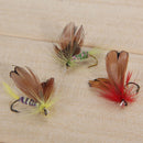 12 Pcs/Wet Dry Trout .Flies Fly Fishing Bass Lure Hook Stream Tackle_Tool T4B9