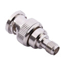 Metal BNC Male to SMA Female Plug Coaxial Connector Converter Adapter Q7T7
