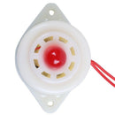 BJ-3 AC220V Industrial LED Blinker Red Alarm Siren Buzzer 100dB White