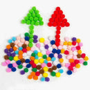 2000Pcs 8mm DIY Mini Soft Fluffy Mixed Color Poms Ball forkids Pompoms H3F7