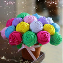 Potted Bouquet Fabric Felt kit Non-woven Cloth Craft DIY Sewing Material
