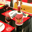 Christmas Santa Hat Wine Bottle Cover Topper Bags Xmas Dinner Table Party Decor