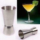 25/50ml Measure Cup Jigger Single Double Shot Short Drink Spirit Cocktail P B2D6