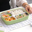 Food Box Stainless Steel Bento Lunch Box Set green R5T8